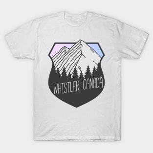 Whistler, Canada Mountain Crest Sunset T-Shirt